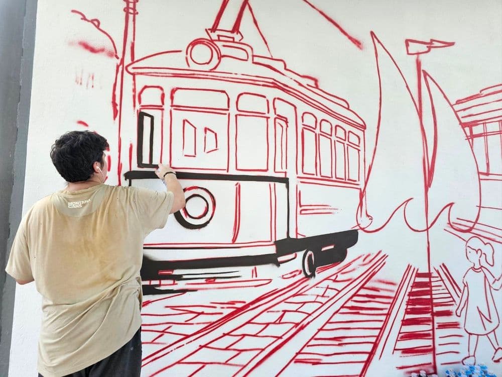 На КП "Миколаївелектротранс" створюють мурал, присвячений історії та розвитку підприємства