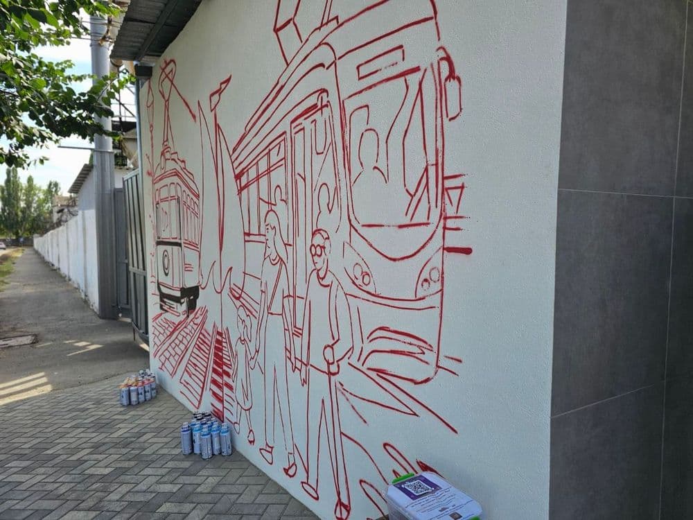 На КП "Миколаївелектротранс" створюють мурал, присвячений історії та розвитку підприємства