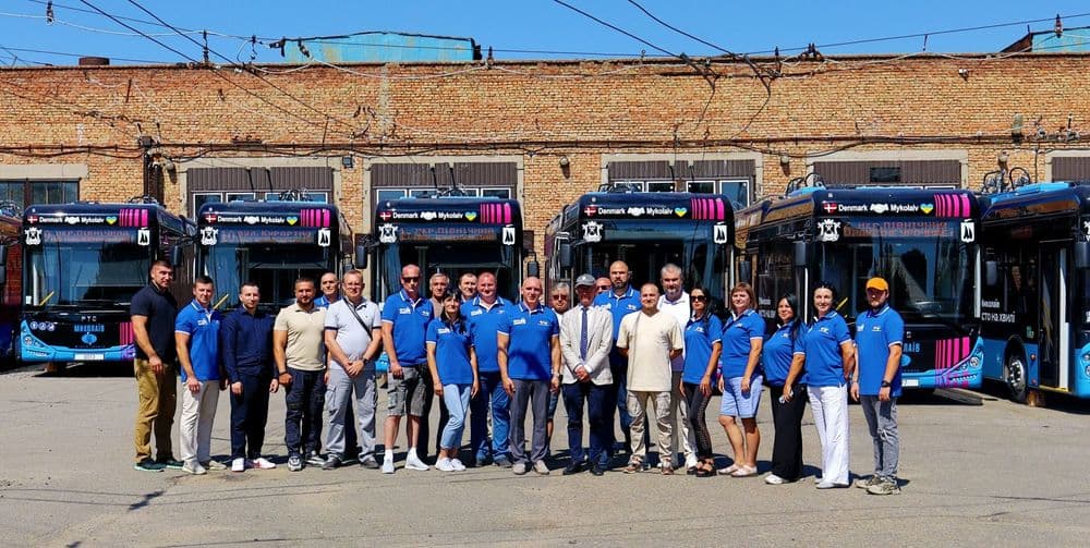 Миколаїв отримав ще 9 тролейбусів з автономним ходом завдяки підтримці Данії