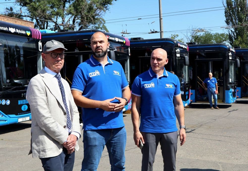 Миколаїв отримав ще 9 тролейбусів з автономним ходом завдяки підтримці Данії