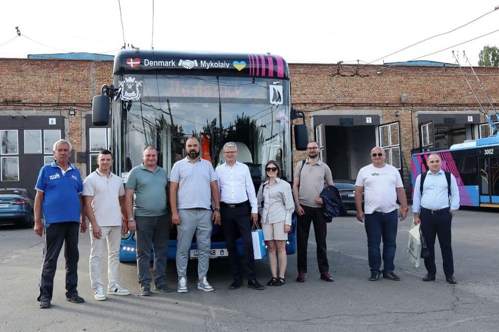 Комунальне підприємство "Миколаївелектротранс" відвідав керівник Антикорупційної ініціативи ЄС Аллан Паг Крістенсен